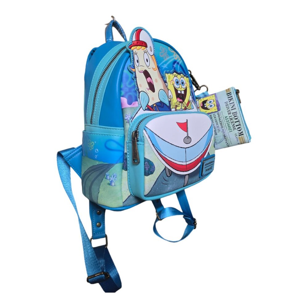 *NEW* Nickelodeon Loungefly Spongebod Squarepants Boat School Mini Backpack - Picture 3 of 6